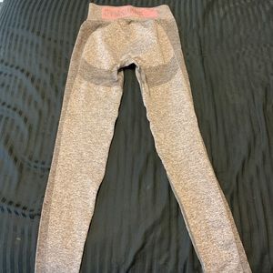 Gymshark grey and pink leggings